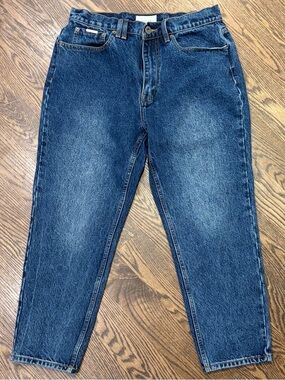 I Love Ugly Men's Hi Stranger Dark Denim Jeans - Classic Straight Fit Size Med
